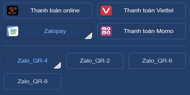 Thao tác nạp tiền, rút tiền cực tiện lợi
