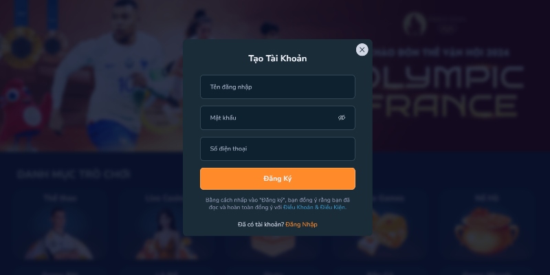 Cách đăng ký 58WIN trên smartphone nhanh chóng